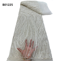 CHOCOO Tissu de dentelle africaine en gros de haute qualité pour mariages et robes de soirée