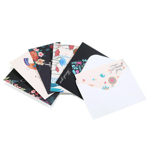 Cartes de vœux pliées personnalisées pour Thanksgiving et anniversaire, cartes de remerciement mini vierges et enveloppes - Product Image 3