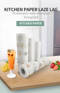 Toalla de cocina <span class=keywords><strong>lavable</strong></span> desechable con absorción de aceite y agua, <span class=keywords><strong>papel</strong></span> de cocina de etiqueta privada, fuerte y grueso, precio de fábrica - Product Image 3