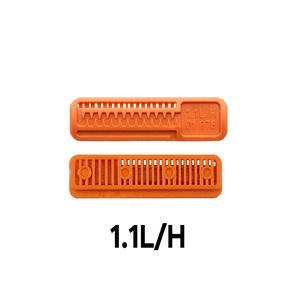 Goutteur flexible en plastique <span class=keywords><strong>orange</strong></span> pour ruban goutte-à-goutte, débit 1,1 L/min, haute résistance au colmatage - Product Image 1