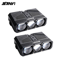 Luz de Conducción LED Universal Matrix SANVI S301+ 24V 95W 5500K 10000 Lúmenes, Lámpara Antiniebla Delgada para Parrilla Delantera de Coche, Luz Todoterreno para Parachoques