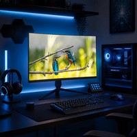 Monitor Curvo Negro de 27 Pulgadas, Monitor para Juegos IPS 1500R 60/75/100/144Hz, FHD 1ms 99% SRGB, Fuente Profesional de Fábrica OEM ODM