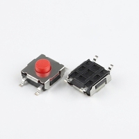 Interrupteur tactile SMD 4 broches 6,2x6,2x3,1mm 30mA, bouton poussoir en silicone Micro Tact/Silicone
