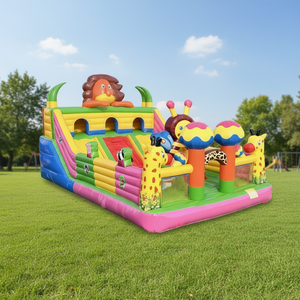 Parcs d'attractions personnalisés pour enfants, château gonflable extérieur commercial, résistant à l'eau, durable, écologique, en PVC - Product Image 3