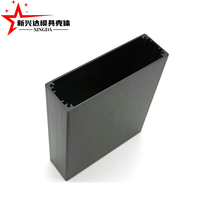 Boîtier extrudé en aluminium brossé noir avec impression laser pour amplificateur de casque et préamplificateur à tubes Hi-Fi