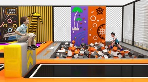 Equipo <span class=keywords><strong>de</strong></span> Juegos Interactivo para Interiores <span class=keywords><strong>con</strong></span> Divertida Área <span class=keywords><strong>de</strong></span> Juegos Suave, Tobogán Infantil y Piscina <span class=keywords><strong>de</strong></span> Pelotas para el Hogar, Centros Comerciales y Espacios Comerciales - Product Image 6