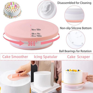 ชุดอุปกรณ์ตกแต่ง<span class=keywords><strong>เค้ก</strong></span>แบบใช้แล้วทิ้ง 356 ชิ้น สำหรับ<span class=keywords><strong>อบ</strong></span>และตกแต่งเค้ก รูปทรงกลม <span class=keywords><strong>พ</strong></span>ร้อมหัวบีบครีม<span class=keywords><strong>พ</strong></span>ลาสติก ตะหลิวปาดครีม และจานหมุน - Product Image 3