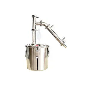 Destilador <span class=keywords><strong>de</strong></span> Alcohol <span class=keywords><strong>de</strong></span> Acero Inoxidable <span class=keywords><strong>de</strong></span> 20L, Destilador <span class=keywords><strong>de</strong></span> Ron Casero, Máquina <span class=keywords><strong>de</strong></span> Hidrosol <span class=keywords><strong>de</strong></span> Romero y Loto Azul Casero - Product Image 1