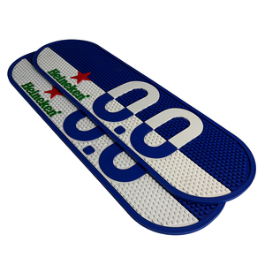 Custom Printed Classic <b>Silicone</b> Bar Runner Rubber Spill <b>Mat</b> Beer Drip Tray Non Slip Bar <b>Mat</b> Countertop Service Pad - Product Image 4