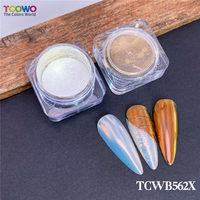 Mermaid Aurora Moonlight Color Shift Poudre Miroir Chrome Poudre À Ongles Caméléon Pigment Poudre pour Nail Art Ombre À Paupières