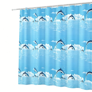 <span class=keywords><strong>Rideau</strong></span> <span class=keywords><strong>de</strong></span> <span class=keywords><strong>douche</strong></span> en PEVA imprimé sur mesure, écologique, imperméable, motif dauphin sautant, résistant à la moisissure, <span class=keywords><strong>rideau</strong></span> <span class=keywords><strong>de</strong></span> salle <span class=keywords><strong>de</strong></span> bain - Product Image 3