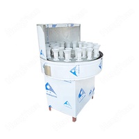 Machine à laver et à rincer les bouteilles en verre de sorgho semi-automatique HYWB-10W |   Laveurs à eau/à air, roulements en acier inoxydable, boîtes en plastique