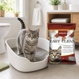Litière pour chat en argile bentonite ultra absorbante, agglomération rapide, contrôle des odeurs, granulés fins, vente en gros, approvisionnement direct usine - Product Image 1