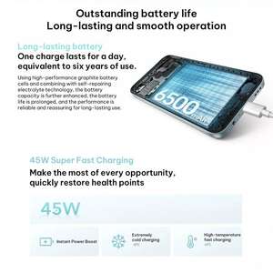 OPPO A6v 5G รุ่นใหม่ล่าสุดปี 2026, 8GB+256GB, สแกนลายนิ้วมือด้านข้าง, หน้าจอ 6.75 นิ้ว, ระบบปฏิบัติการ ColorOS 15 สมาร์ทโฟน - Product Image 3