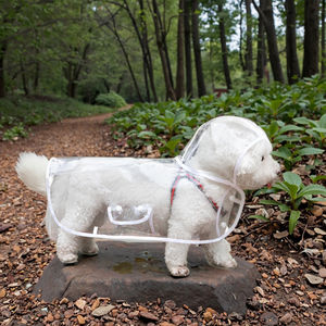 Msyo Transparante Hondenkleding Waterdichte Milieuvriendelijke Honden Huisdier Regenachtige Dag Wandelen Solide Klassiekers Plastic Regenjas Voor Huisdier - Product Image 6