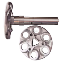 Disque de ramassage en aluminium avec axe en acier inoxydable pour système complet de déplumeuse de volailles avec boîtier de roulement