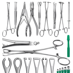 Best Selling 7-Piece Stainless Steel Manual Body <b>Piercing</b> Instruments <b>Kit</b> Pennington Sponge Forceps Skin Jewelry Set - Product Image 1
