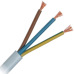 Omy/H05VVF 300/500V สายไฟสีขาว3x0.5, 3x0.75, 3x1, 3x1.5, 3x2.5, ทองแดง100%, ปลอกพีวีซีม้วน100เมตร - Product Image 2