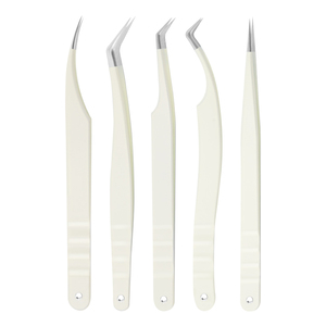 Aplicadores de Cílios em Aço Inoxidável Pinças para Cílios com Pintura e Decorações Pinças de Alta Qualidade - Product Image 1