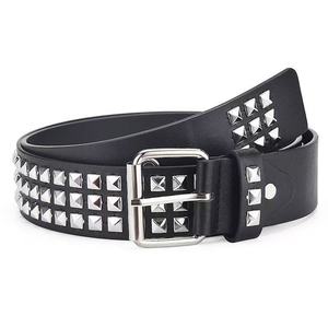 <span class=keywords><strong>Ceinture</strong></span> <span class=keywords><strong>en</strong></span> cuir PU noir classique pour femmes <span class=keywords><strong>en</strong></span> gros, style punk, avec rivets à <span class=keywords><strong>perles</strong></span> carrées, style Y2K, largeur 3,8 cm, boucle <span class=keywords><strong>en</strong></span> alliage - Product Image 3