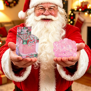 Cross-border New <b>Christmas</b> Gold-powder Cube Maltose Thermoplastic Rubber Squishy Stress-relief Toy <b>Boxed</b> Venting Rebound - Product Image 2