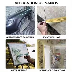 Cinta <span class=keywords><strong>de</strong></span> Enmascarar Amarilla para Reparación <span class=keywords><strong>de</strong></span> <span class=keywords><strong>Carrocería</strong></span>, Fuerte Adhesión, Fácil <span class=keywords><strong>de</strong></span> Rasgar, Sin Residuos, Cinta <span class=keywords><strong>de</strong></span> Protección 36mm*50m - Product Image 5