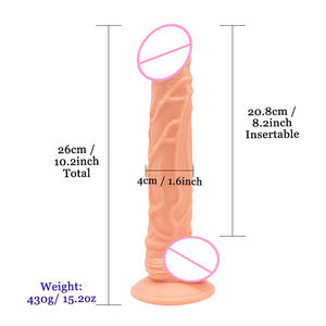 Длинный и тонкий пенис женский мастурбация пенис ПВХ секс-игрушка - Product Image 5