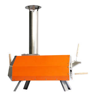 室外家用厨房用带温度控制器的<span class=keywords><strong>3</strong></span>层不锈钢燃木球比萨烤箱 - Product Image 2