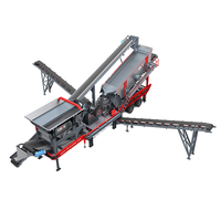 Concasseur de pierres mobile 20-80 T/h pour minerai d'or, granit, béton – Concasseur à mâchoires PE 400x600 avec crible