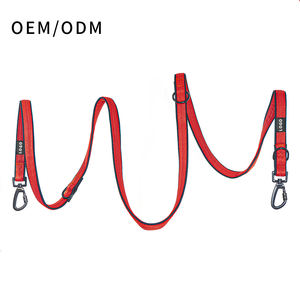 LOGO personalizable multifuncional ajustable manos libres cuerpo cruzado correr doble hebilla correas para perros mascota caminar comercio exterior - Product Image 1
