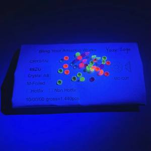 ヤントゥオ クリスタル ノンホットフィックス ハイアシンセス ネオンAB ガラス フラットバック ラインストーン チャーム ジェム DIY マニキュア ネイルアート デコレーション - Product Image 4