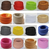 0.75 câble de textile de décor de fil électrique pour le câble tressé torsadé coloré de lumières de montage