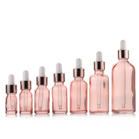 Großhandel Mini-Glasfläschchen mit Pipette 10ml 15ml 20ml 30ml 50ml Anpassbare Farbe Pipettenverschluss Mattiert Kosmetik Serum Ätherisches Öl