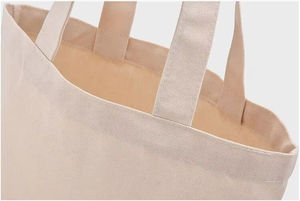 Bolsa de Lona Ecológica de Algodón en Blanco para Estudiantes, de un Solo Hombro, Reutilizable, para Compras, Publicidad, Impresión, con Logotipo Personalizado, Regalo - Product Image 3