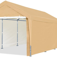 Heavy Carport Car Canopy Garage Shelter Boat Party Tent with Removable Sidewalls and Doors