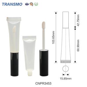Tube de brillant à lèvres en plastique avec bouchon, emballage de flacon de brillant à lèvres, étiquette personnalisée, tubes de brillant à lèvres en plastique, tube de baume à lèvres - Product Image 2
