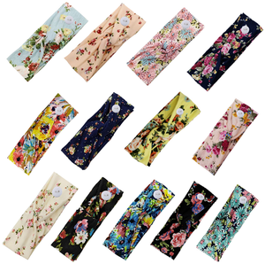 Infermieri medici cerchietto con bottone fascia per capelli a testa incrociata fascia elastica per capelli da donna - Product Image 6