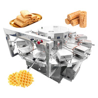 Machine industrielle automatique en acier inoxydable pour fabriquer des rouleaux d'œufs, des gaufres, des cornets de crème glacée
