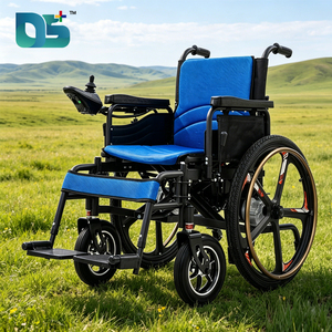 <span class=keywords><strong>Fauteuil</strong></span> <span class=keywords><strong>roulant</strong></span> électrique pliable omnidirectionnel à 5 vitesses réglables, <span class=keywords><strong>avec</strong></span> poignées surélevées et jambes détachables, pour personnes à mobilité réduite - Product Image 1
