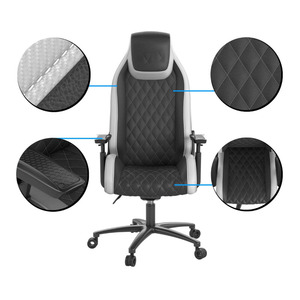 Chaise <span class=keywords><strong>de</strong></span> jeu ergonomique <span class=keywords><strong>haut</strong></span> <span class=keywords><strong>de</strong></span> <span class=keywords><strong>gamme</strong></span> en gros, ODM/OEM, en cuir premium, dossier <span class=keywords><strong>haut</strong></span> réglable, inclinable, pivotant à 360°, siège respirant - Product Image 6