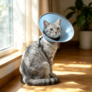 Collier de protection pour chien après chirurgie, collier de récupération pour animaux de compagnie, collier souple en tissu pour chats, collier éлизабетанский en tissu doux pour petits animaux - Product Image 2