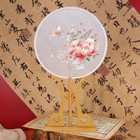 Fatingna bambou Hanfu classique danse ventilateur élégant chinois brodé fleur ventilateur ange peint décor Cheongsam robe accessoire