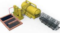 Fourneau de carbonisation horizontal commercial sans fumée pour charbon de bois, machine de retorte de biochar