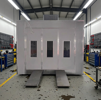Cabine de peinture automobile à chauffage électrique 14KW, filtration en quatre étapes, éclairage LED, certifiée CE, 7000x5000mm pour atelier de carrosserie 380V