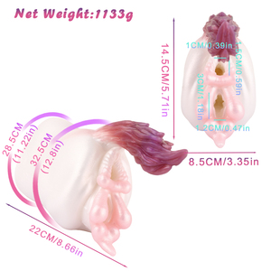 GEEBA Colorful Horse Pussy Masturbateur masculin Long Big Vagina Anal Pocket Pussy Silicone Soft Vagina Sexy Horse Vagina for Men - Product Image 2