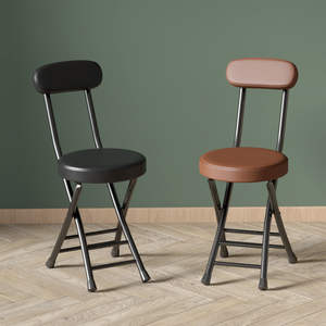 Chaises et tabourets pliants - chaises de maison, tables à manger, tabourets avec dossiers - simples, élégants, portables - Product Image 5