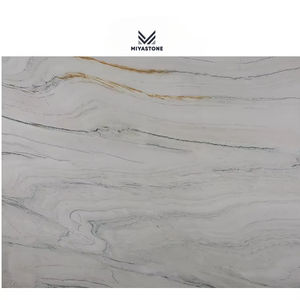 แผ่นหินร้อนส่งหรูหราแผ่นหินอ่อนสีขาว quartzite macaubas Fantasy - Product Image 1