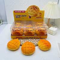 Jouet à presser en forme de pain ananas croustillant et moelleux, sonore, sensoriel, anti-stress, cadeau, vente en gros