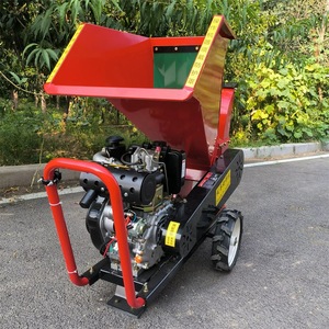 Broyeur de bois diesel 15 CV à alimentation automatique, conception à tambour à disques, pour branches d'arbres, <span class=keywords><strong>bambou</strong></span> et tiges de maïs - Product Image 2