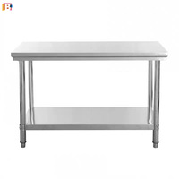 Meja Kerja Dapur Berkualitas Tinggi 600*400*800-150- Stainless Steel